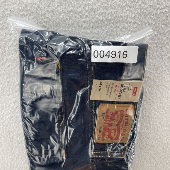 Levi's Jeans Men's 36x34 Blue 527 Slim Bootcut Stretch Dark Wash American Denim - Picture 12 of 12